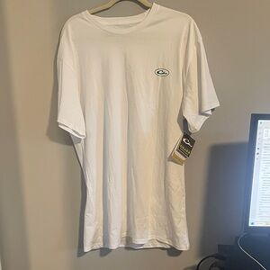 Drake White Short Sleeve Tee with Logo